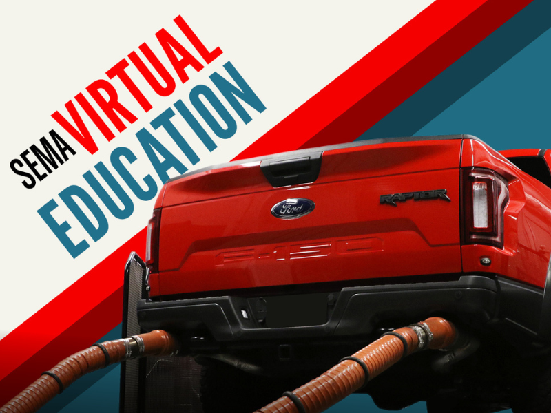 SEMA Virtual Education - Truck tailgate shown