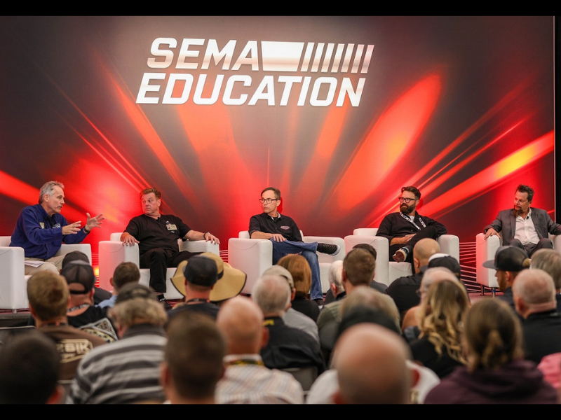 SEMA Education session seated panelists discussing topic