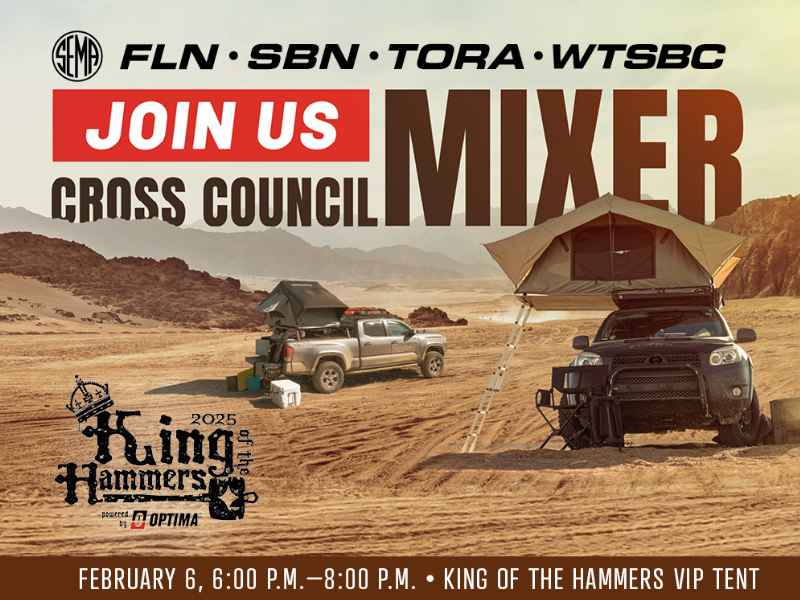 King of the Hammers Cross Council Mixer - FLN, SBN, TORA, WTSBC