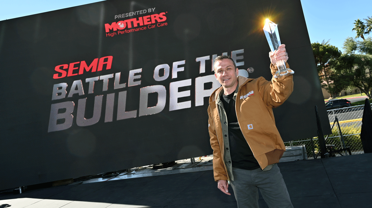 SEMA Battle of the Builders presented by Mothers winner Noah Alexander