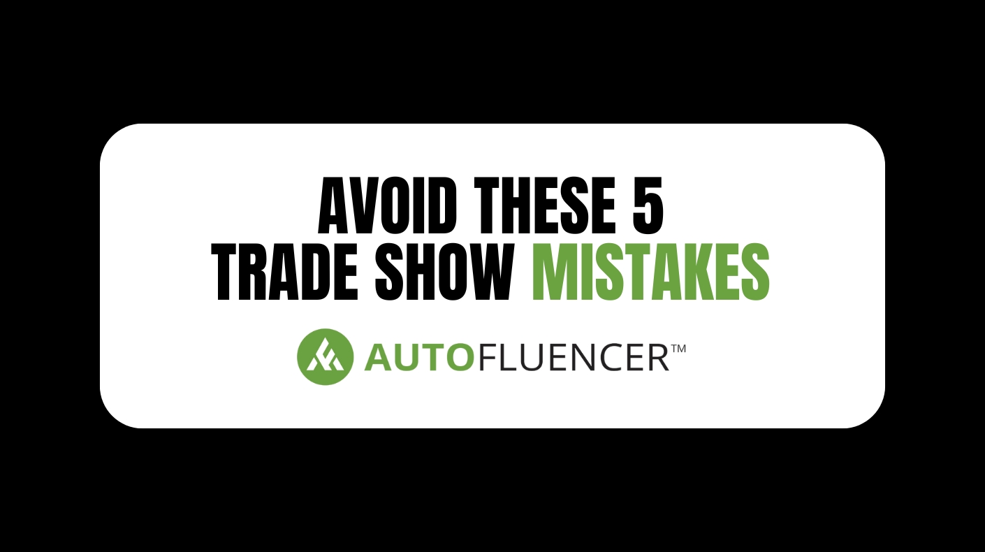 Autofluencer SEMA Show Trade Show Advice sponsored