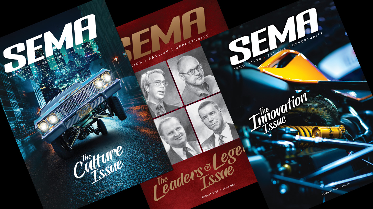 SEMA Magazine covers