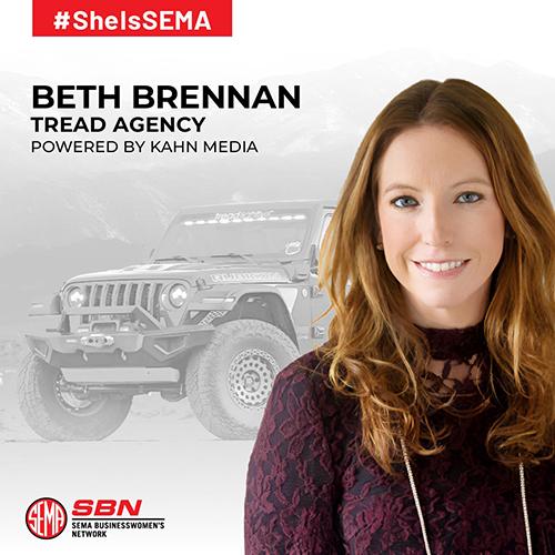 Sheissema Spotlight Beth Brennan Of Tread Agency Powered By Kahn Media Specialty Equipment