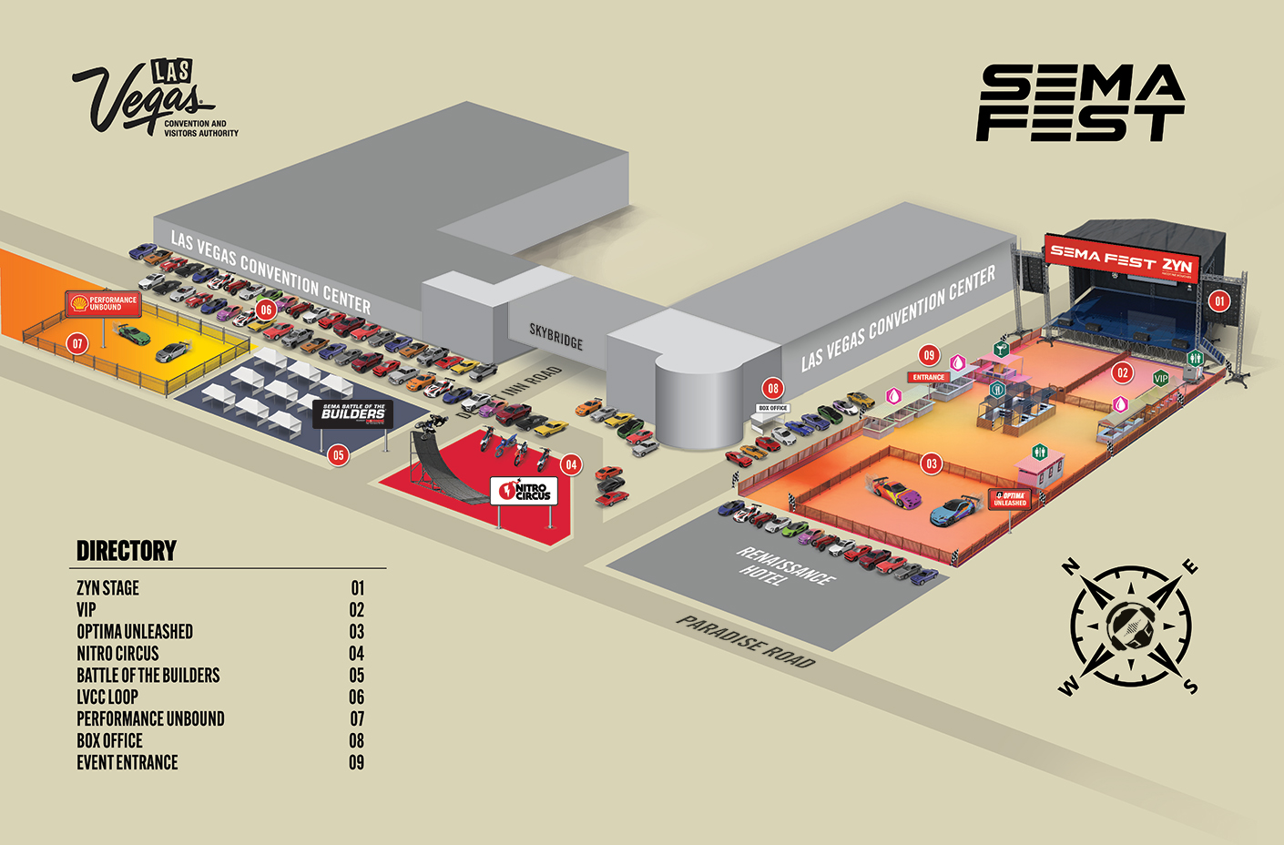 SEMA Fest Map